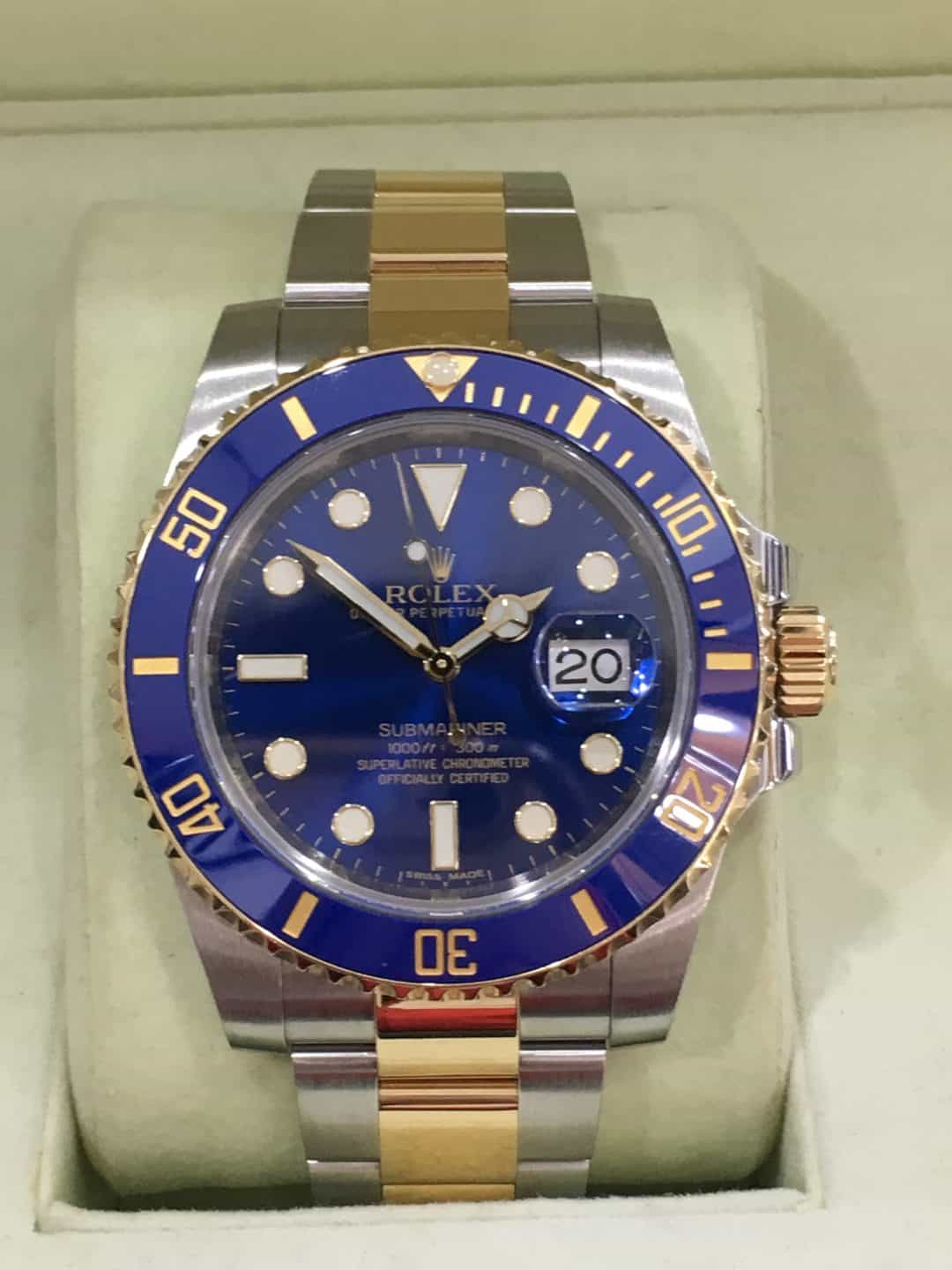 rolex day date 40 blue dial